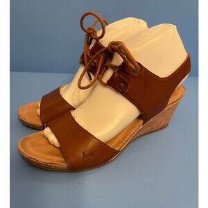 B.O.C Concepts Tie Strapy Sandals Brown manmade upper size 9